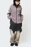 Record Pleats Zip Hoodie
