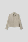 Vita Linen Cropped Shirt