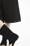 Biker Half Slipper Boots