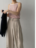 Dog Stripe Boat Neck Sleeveless