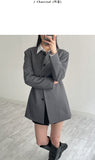 Pin tuck round half jacket