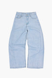 Sage wide denim pants
