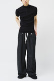 Waist Belted Striped Pants