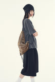 Melta leopard drawstring bag