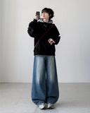 Col Brush Wide Denim