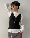 Creek Knit Shirring Sleeveless