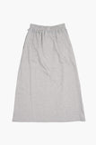 Mellow ribbanding sweat long skirt