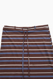 Pretzel stripe long skirt