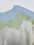 Mohair Raglan See-Through Knit