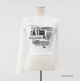 Meaty Lettering Crop T-Shirt