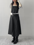 [Setup Available] Suet Stripe Long Skirt