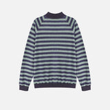 Alt Color Striped Zip Up