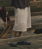 【ANGLAN x HEKA】Raw Edge Sweat Half Pants