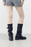 Low Buckle Biker Boots