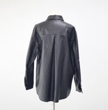 (Unisex) UP Overfit Leather Jacket
