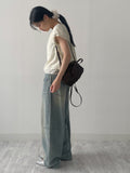Plain layered short sleeve blouse