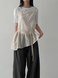 Unbalanced See-Through Layered Bustier