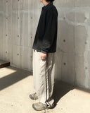 Pigment Stripe Collar Long Sleeve