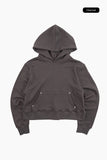 Round rivet sweat hoodie