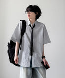 Ilia Check Half Shirt