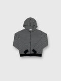 Pars Cropped Striped Zip Up
