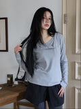 Brushed) Snap Cozy T-shirt