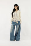 Bohemian Lace Wide Denim