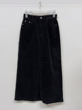[Hidden Banding] 791 Corduroy H-Line Long Skirt