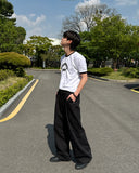 Aura one-tuck wide pants