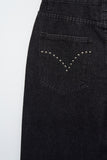 (W) Note Stud Denim