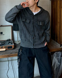 Pigment Pocket Hooded Cardigan