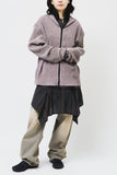 Record Pleats Zip Hoodie