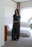 Off-Layer Shirring Halter Top