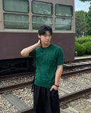 Tory Cable Short Sleeve Knit
