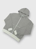 Pars Cropped Striped Zip Up