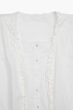 Layer frill puff blouse