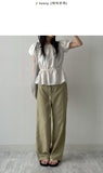 [Two-way/Off-shoulder] Dito Frill Puff Blouse