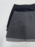 Chiffon Layered Mini Skirt