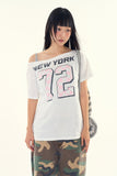 Checkerboard New York printing t-shirt