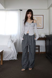 Plum Collar Off Unbalanced Tee