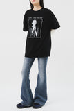 (W) Greyish Low Bootscut Denim