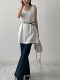 Pocket High Waist Center Crease Bootcut Denim
