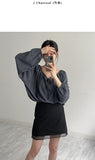 Meringue Two Way Shirring Loose Fit Blouse