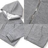 Wet Knitted Zip Hoodie