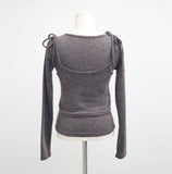 Diark Layered Bustier Cardigan