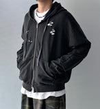 Vintage Damage Hooded Zip-Up