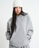 Fleece crop pullover hood