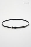 Link studded skinny belt