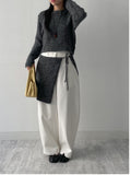 [Skirt SET] Mohair Layered Knit Two-Piece