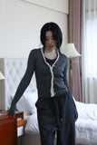 Harris Twill Knit Cardigan